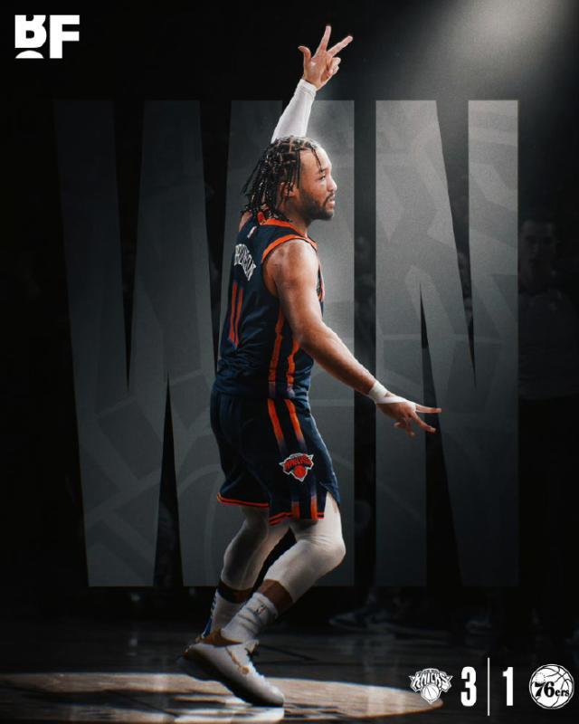 开云体育博彩-中配版艾弗森！布伦森狂轰47+10 尼克斯晋级在望