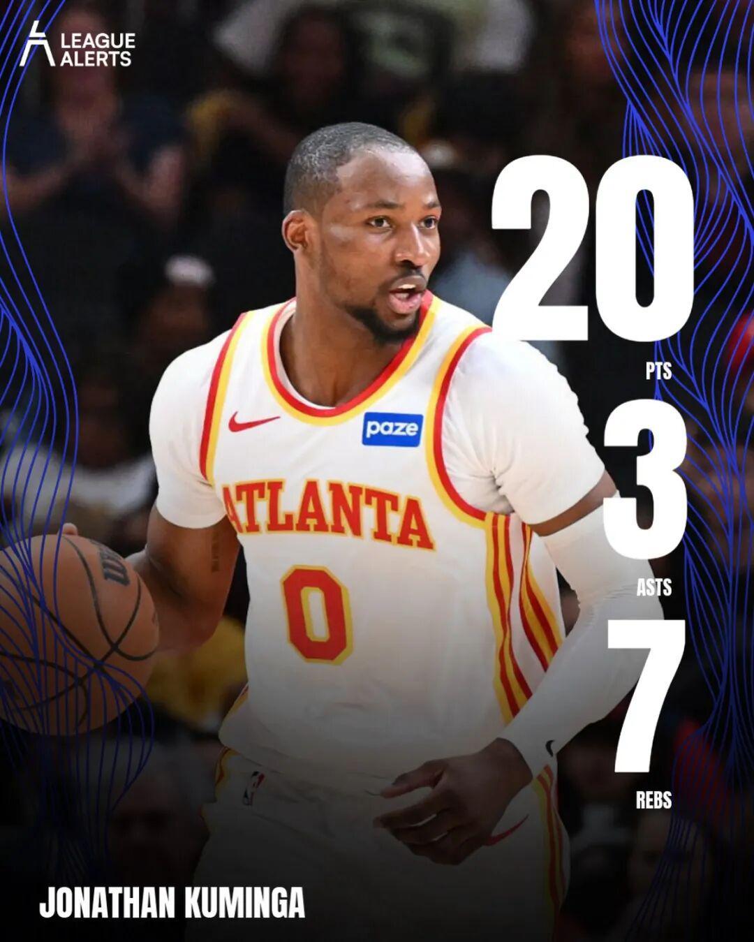 开云投注-场均21.3分！老鹰库明加爆发，勇士做错了交易？